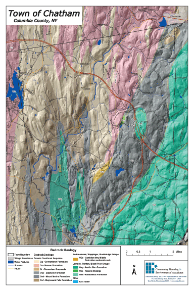 Chatham, NY Bedrock Geology Map